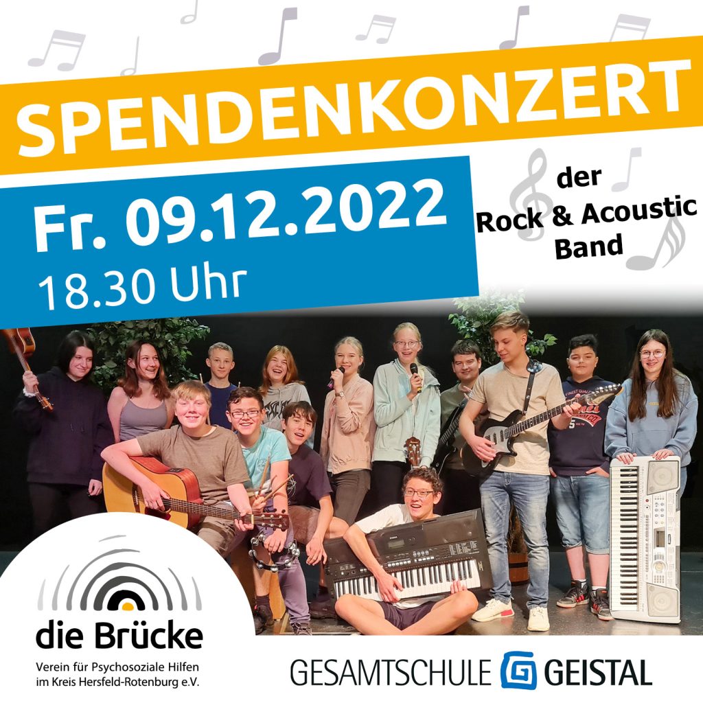 Spendenkonzert 09.12.2022, 18.30 Uhr an der GSG